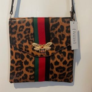 Leopard Print Crossbody Bag